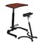 Brody Adjustable Desk Brody SitStand Desk, Cherry, 20" D X 29.44" H, 26" W X Melamine Laminate, Cherry 1900CH - alternate 4